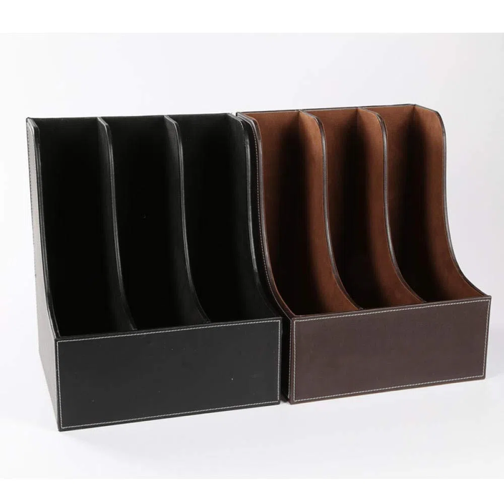 Este archivador multifunción, con 3 Compartimentos, Soporte para Archivos, cajón pequeño, Almacenamiento de Archivos, Caja de Almacenamiento de papelería de Escritorio en Forma de Arco, orga