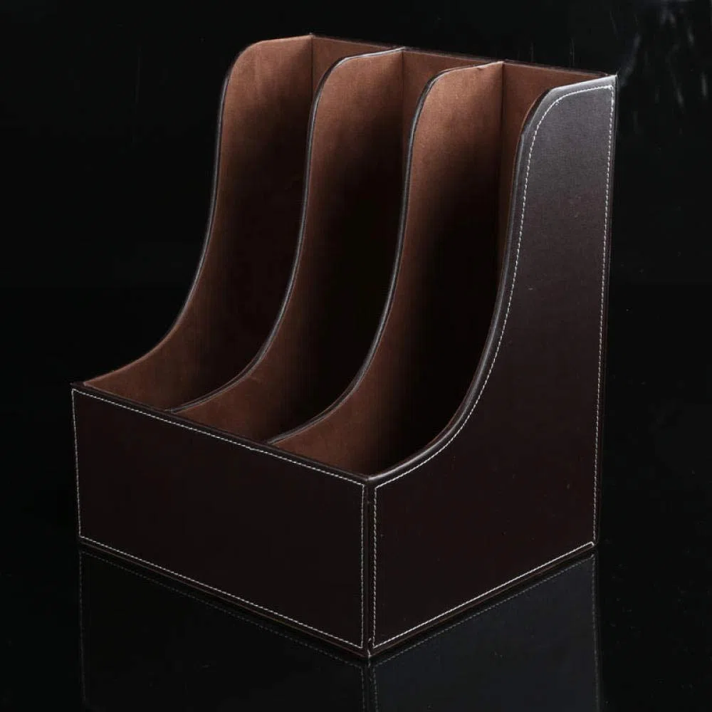 Este archivador multifunción, con 3 Compartimentos, Soporte para Archivos, cajón pequeño, Almacenamiento de Archivos, Caja de Almacenamiento de papelería de Escritorio en Forma de Arco, orga