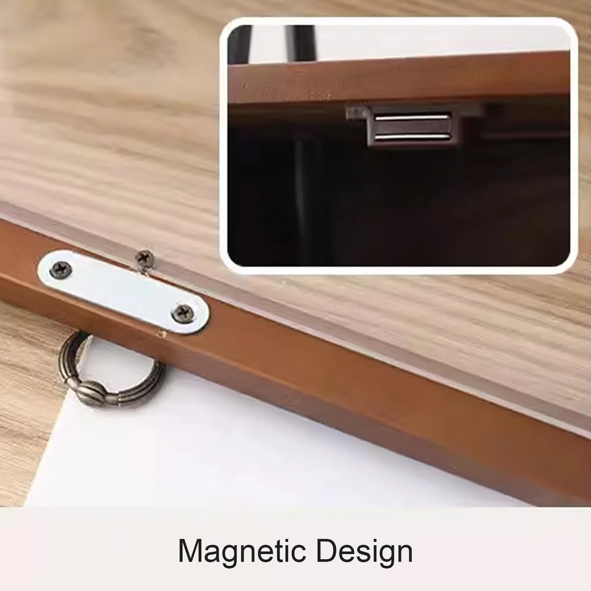 Caja organizadora de enrutador, madera maciza con ventilación y disipación