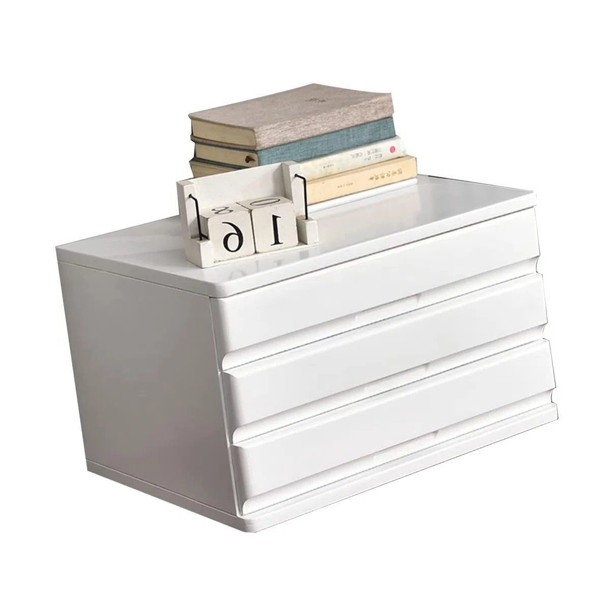 Este Organizador de Escritorio de Madera con cajones – Archivador Multicapa para Oficina, hogar o Escuela – Organizador de Escritorio Compacto y Elegante para Documentos, Suministros y Papel