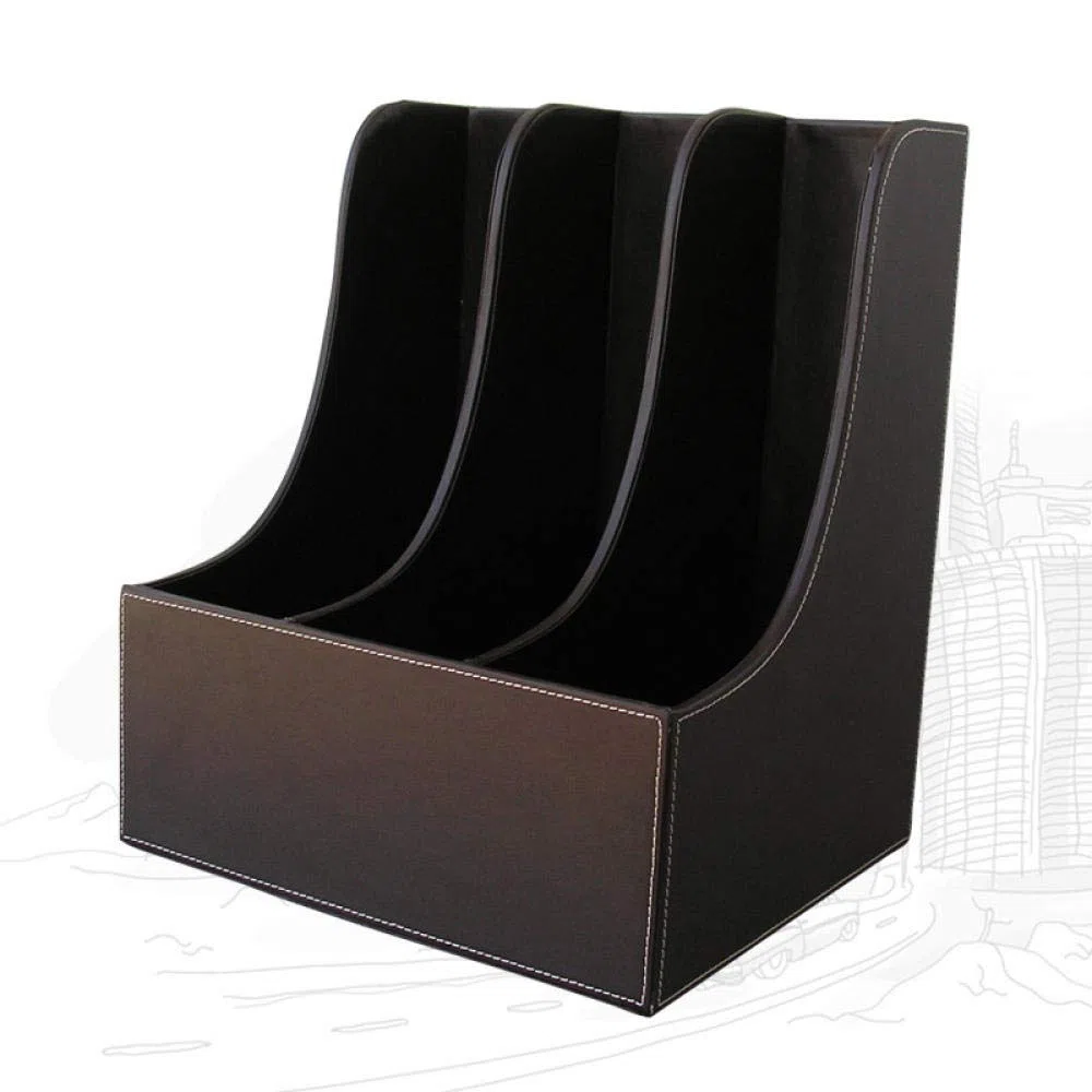 Este archivador multifunción, con 3 Compartimentos, Soporte para Archivos, cajón pequeño, Almacenamiento de Archivos, Caja de Almacenamiento de papelería de Escritorio en Forma de Arco, orga
