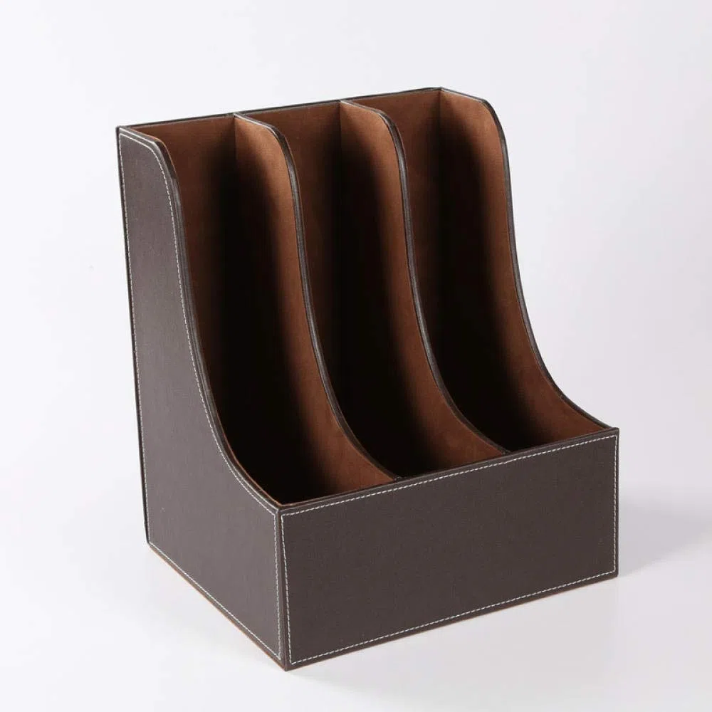 Este archivador multifunción, con 3 Compartimentos, Soporte para Archivos, cajón pequeño, Almacenamiento de Archivos, Caja de Almacenamiento de papelería de Escritorio en Forma de Arco, orga