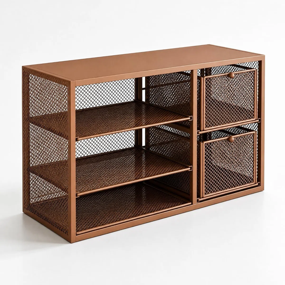 rockible Organizador Café con Cajones Ventilado Rack Malla con Cajones Resisn Encimera para Oficina, Dormitorio Estudiantil,