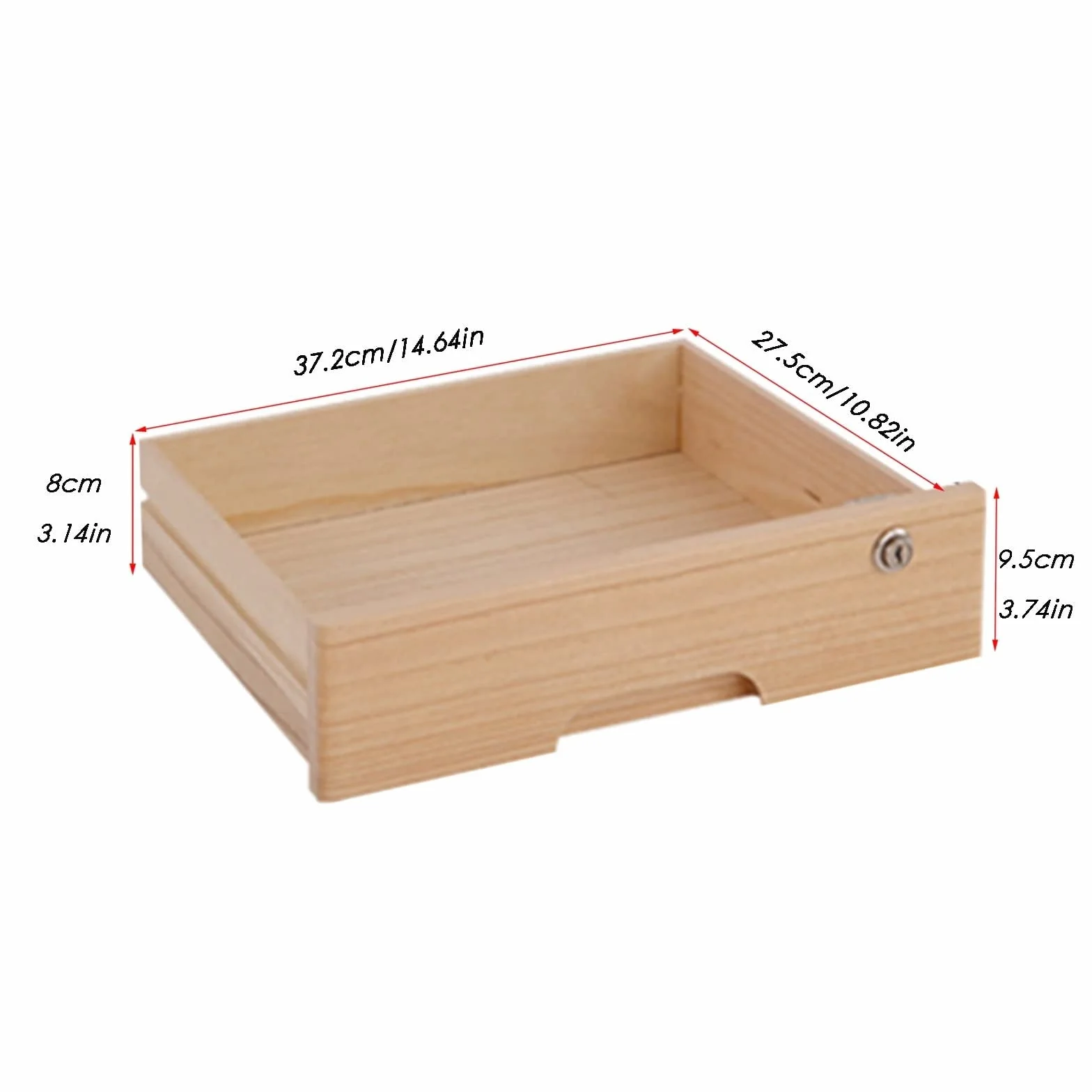 Archivador De Escritorio Con Cajones - Organizador De Escritorio, Archivador De Madera, Caja De Escritorio Con Cajones Con Cerradura, Suministros De Oficina, Archivador De Recibos A4, Cajón B3